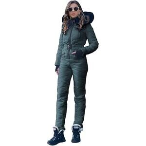 Yousify Womens Onesie Ski Suit Winter Outdoor Sports Waterproof Snowsuit